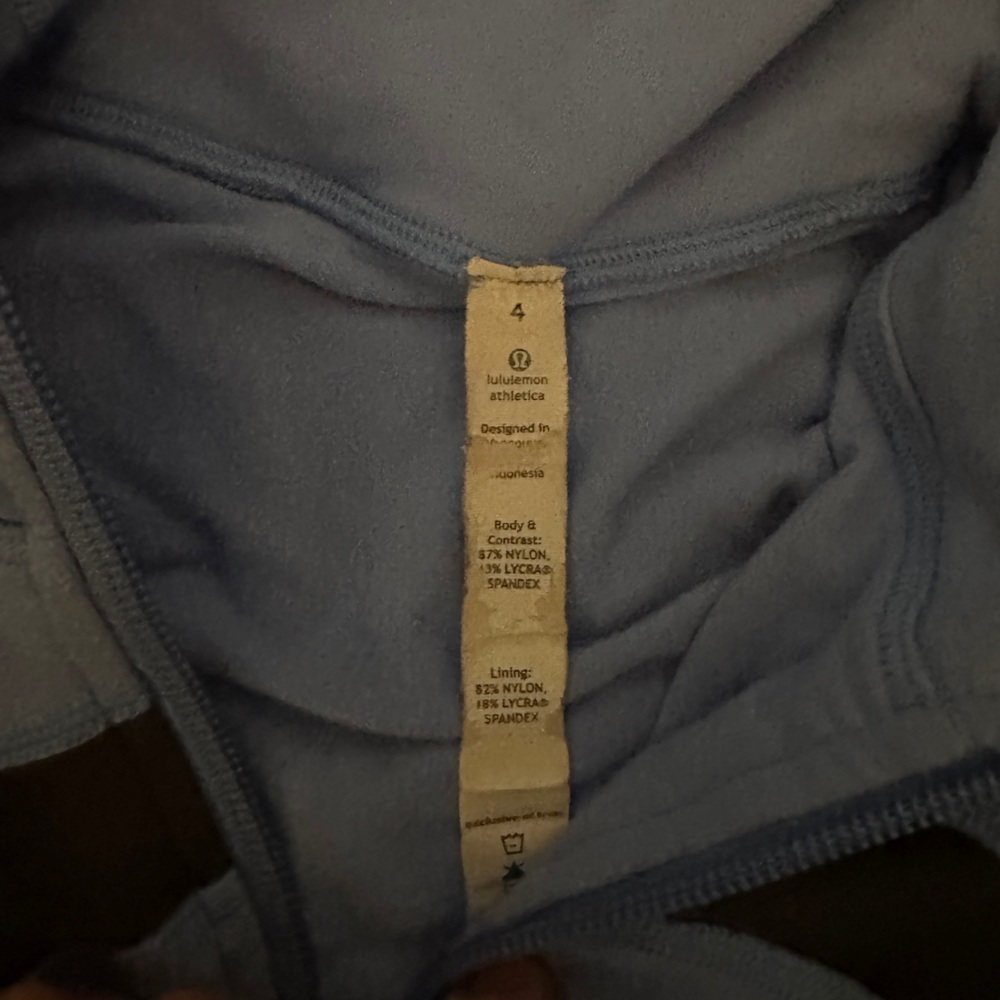 Size 4 Lululemon stretchy hoodie. Bought in Vegas. Nylon/Lycra/spandex. - Picture 3 of 6